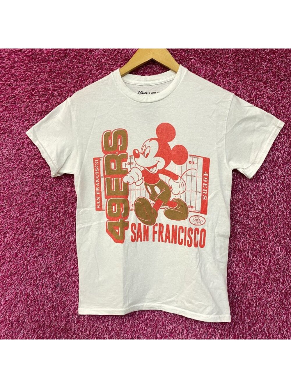 Junk Food X NFL Mickey Mouse 49ers San Francisco Tshirt Extra Small